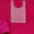 pink chanderi hand embroidery dress material