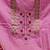 light pink cotton hand embroidery dress material