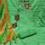 green chanderi embroidered dress material