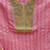 pink cotton embroidered dress material