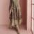 Onion silk embroidered Anarkali with pant and dupatta