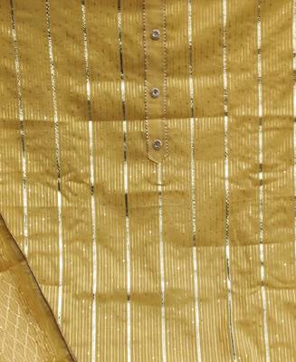 yellow cotton woven dress material 4
