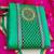 green chanderi hand embroidery dress material