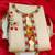 beige chanderi embroidered dress material
