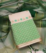 white cotton gota dress material