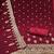 maroon georgette embroidered dress material