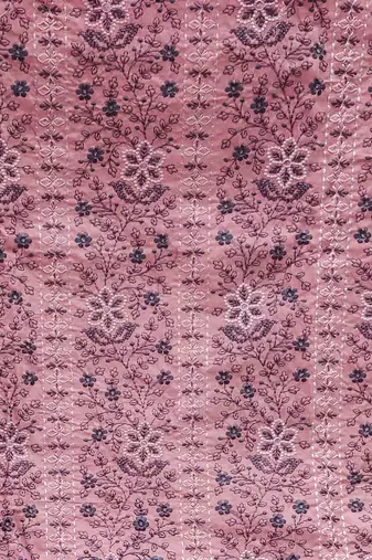 pink organza embroidered dress material