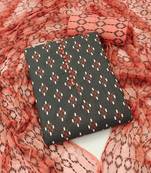 grey cotton printed dress material