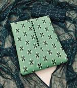 sea green cotton printed dress material