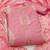 pink chanderi embroidered dress material