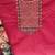 pink chanderi embroidered dress material