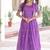 Purple Vichitra Silk Embroidered Gown & Koti