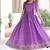 Purple Vichitra Silk Embroidered Gown & Koti