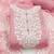 baby pink cotton embroidered dress material