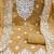 beige cotton embroidered dress material