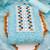 sky blue cotton embroidered dress material