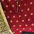 maroon jacquard woven dress material