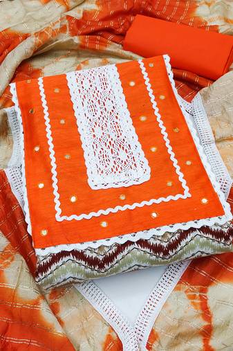 multicolor cotton printed dress material