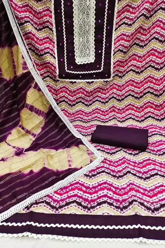 multicolor cotton printed dress material