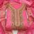 pink cotton hand embroidery dress material