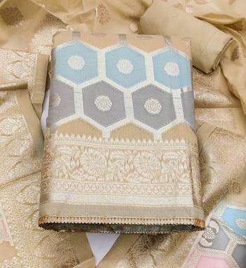 multicolor jacquard woven dress material 3