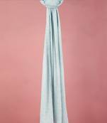 aqua silk blend embroidered dupatta | festive & wedding wear with sequin work