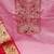 baby pink cotton embroidered dress material
