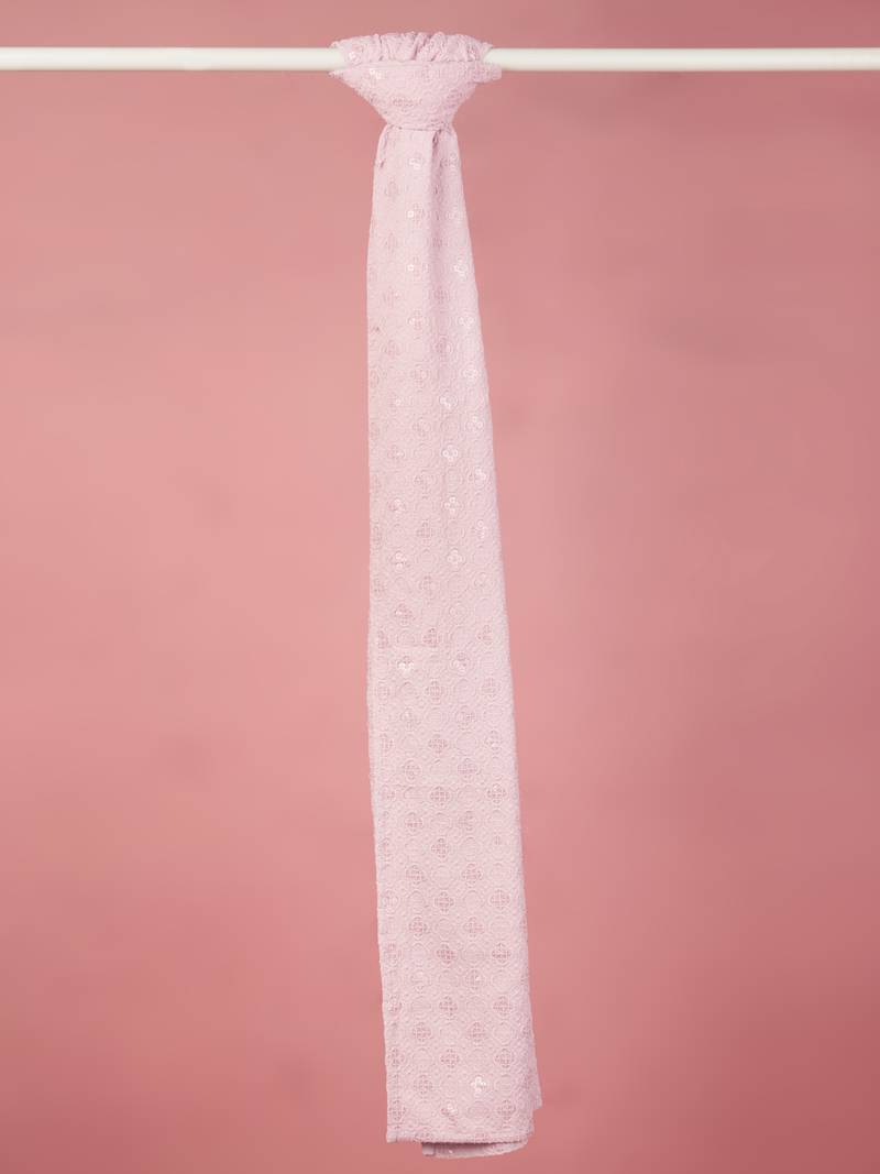 silk blend embroidered dupatta | festive & wedding wear with sequin work