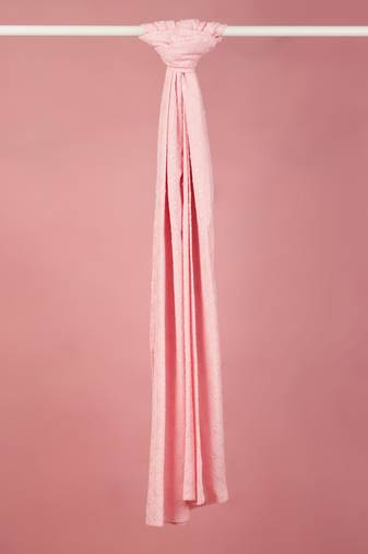 pink silk blend embroidered dupatta | festive & wedding wear with sequin work