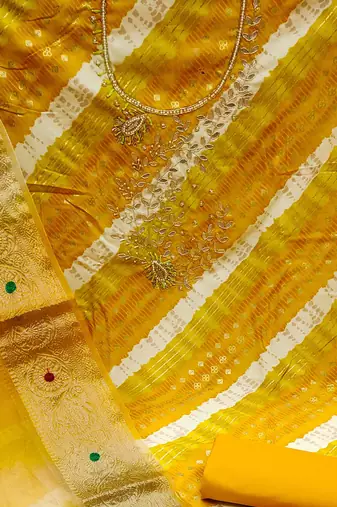 multicolor cotton hand embroidery dress material