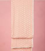 peach silk blend embroidered dupatta | festive & wedding wear with shifli sequin work