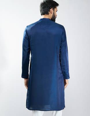 silk embroidered kurta  5