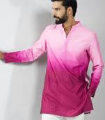 falsa silk blend ombre sequin kurta 