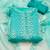 sea green organza embroidered dress material