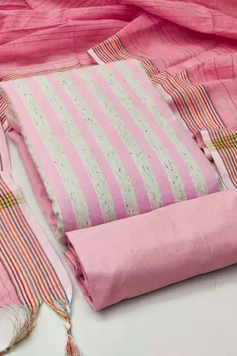 multicolor cotton woven dress material