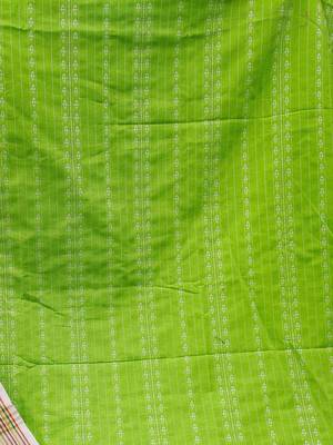 green cotton woven dress material 4