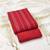 red cotton woven dress material