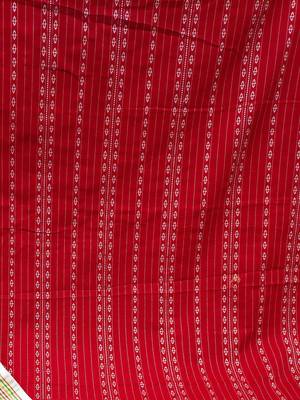 red cotton woven dress material 4