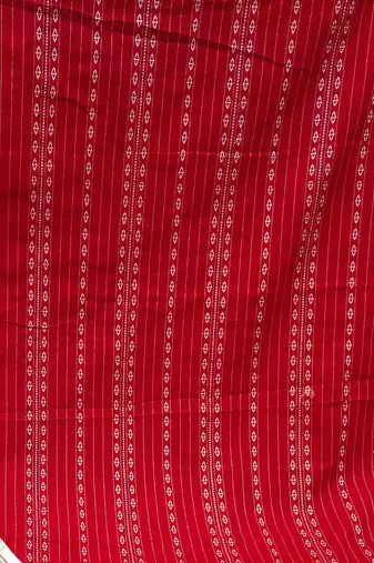 red cotton woven dress material