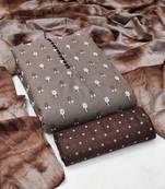 grey cotton printed dress material