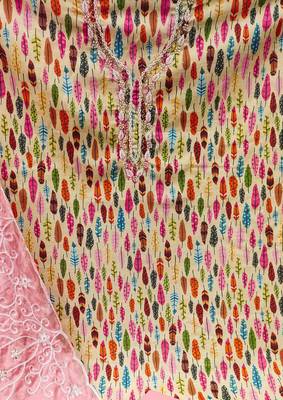 multicolor cotton hand embroidery dress material 4
