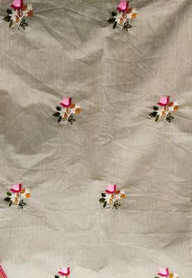 light green silk blend embroidered dress material 4