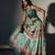 green embroidered chiffon lehenga set