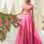 pink embroidered silk lehenga set