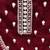 maroon organza embroidered dress material