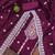 purple cotton embroidered dress material