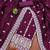 purple cotton embroidered dress material