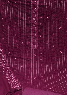 pink georgette sequins dress material 4