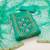 sea green cotton hand embroidery dress material