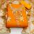 orange organza hand embroidery dress material